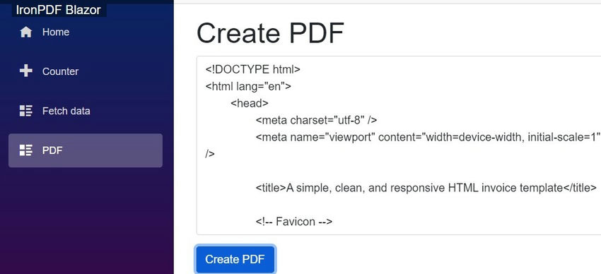 Create Html PDF-.